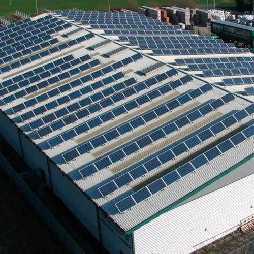 Projeto de energia solar para industria